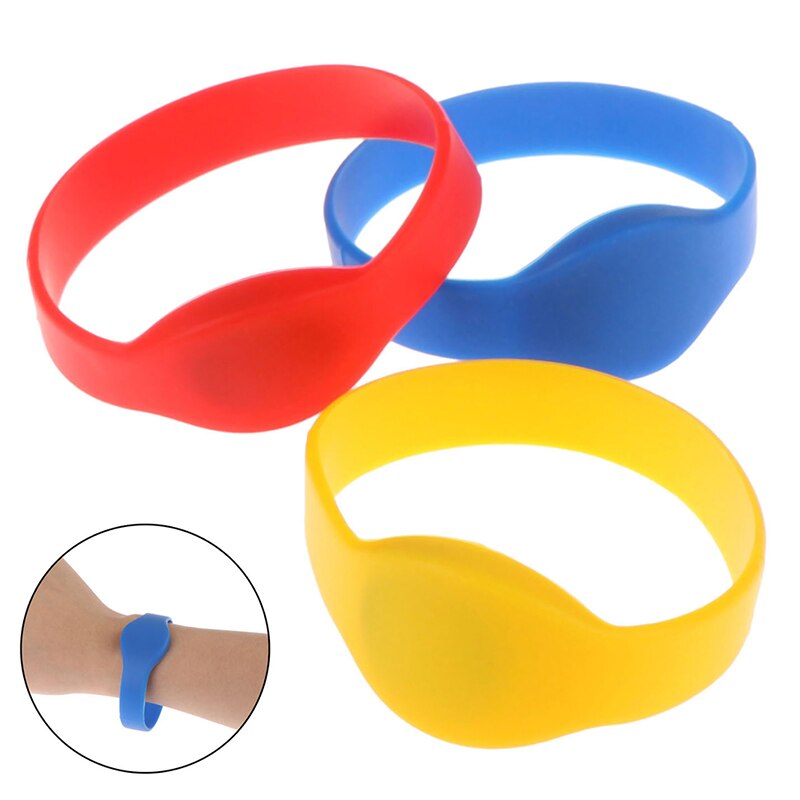 1pc 125 khz  em4100 tk4100 polsband rfid-armband id-kaart siliconen band alleen-lezen toegangscontrolekaart 3 kleuren