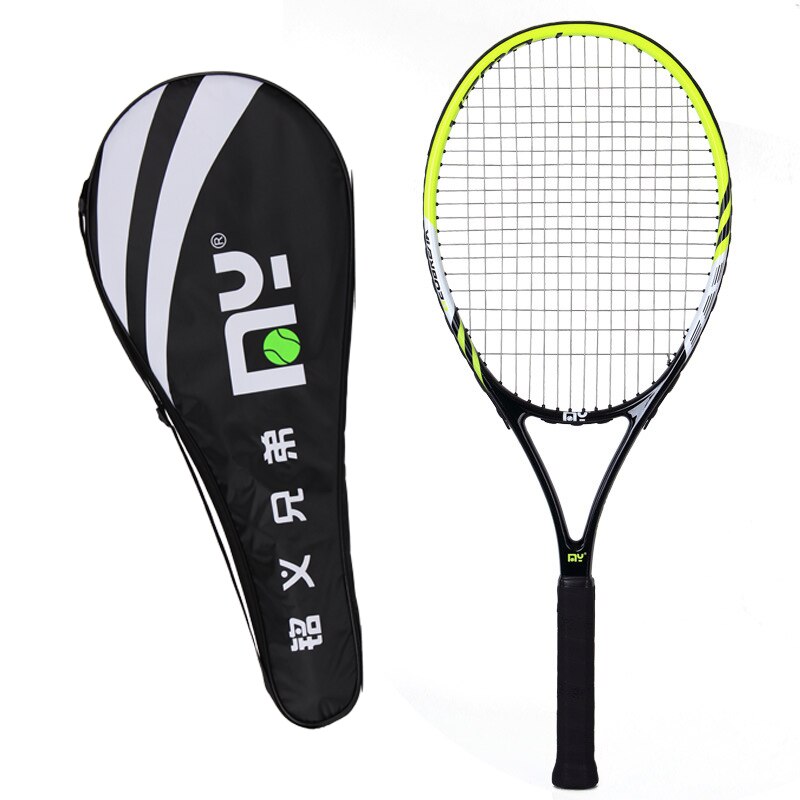 L2 Grip Tennisracket Carbon Composiet Racket Mannen En Vrouwen Ultra Light Dampener Raquete De Tennis Paqueta: green