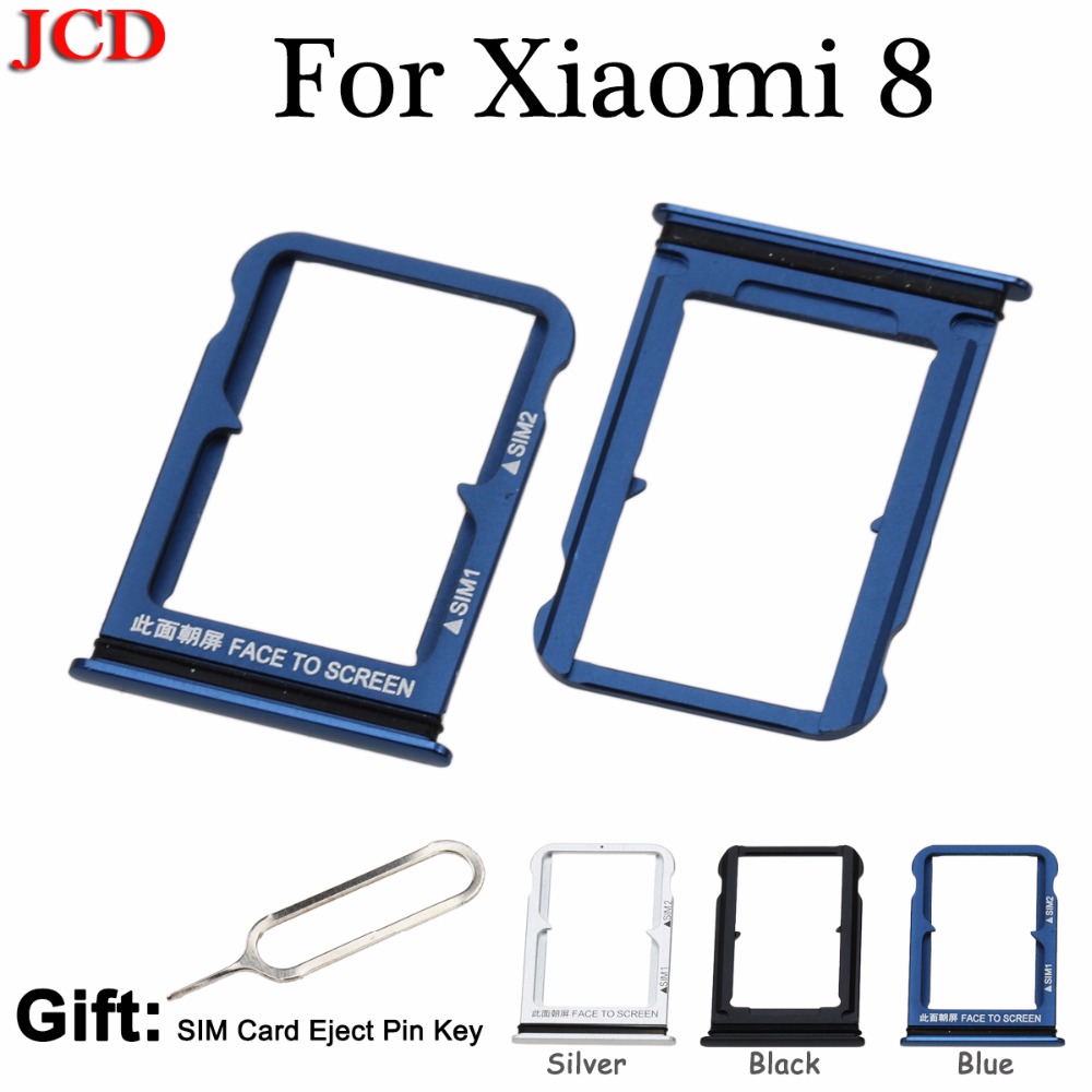 JCD SIM Card Tray Socket Slot Holder Adapters Replacement Spare Parts for Xiaomi 8 Namo SIM & Namo SIM Card Tray Adapters