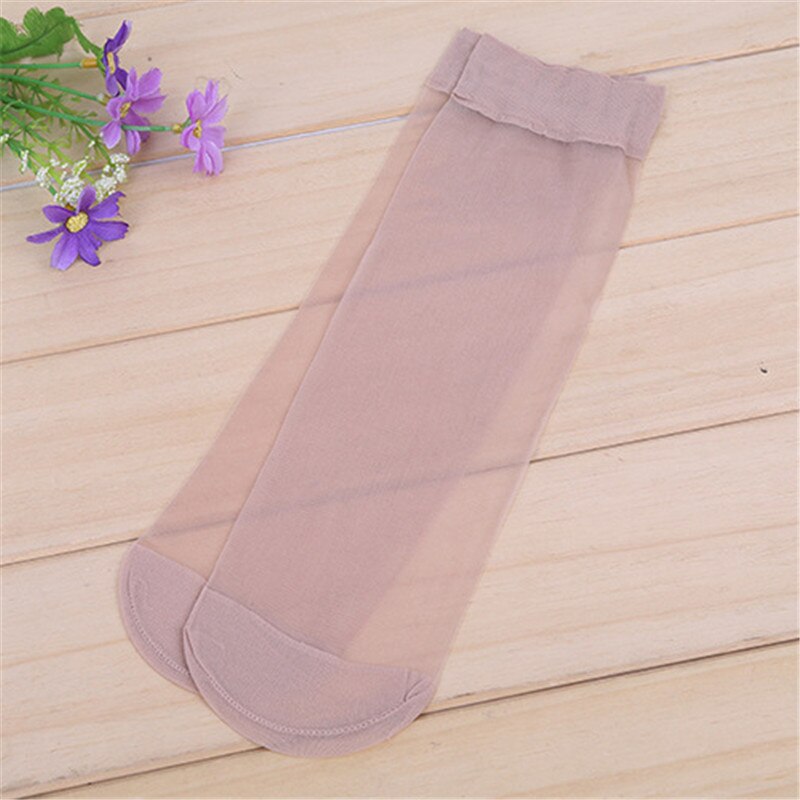 10 par korta strumpor dam tjejer fina tunna strumpor sommar genomskinliga kristallstrumpor osynliga elastiska ankelstrumpor kvinnliga sox