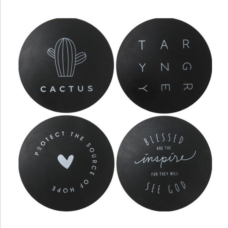 4Pcs Self Adhesive Door Stopper Rubber Round Wall Protector Sticker Door Handle Silicone Bumper Guard Stopper Door Crash Pads: B