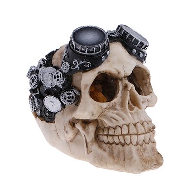 Hars paaseiland hoofd bot schedel standbeeld terrarium reptielenhuid grot aquarium vissenkom landschapsdecoratie ornament accessoires: 2