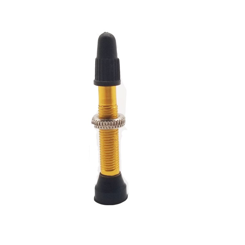 1 PCS Bicycle Tubeless Valve for Road Bike MTB Tubeless Ready Tire Tyre Valve Presta 50mm / 60mm: gold 50mm