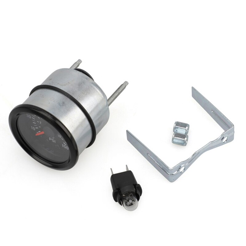 Pointer Dual Scale Display Barometer 0-10 BAR / 0-150 PSI Car Instrument Construction Machinery