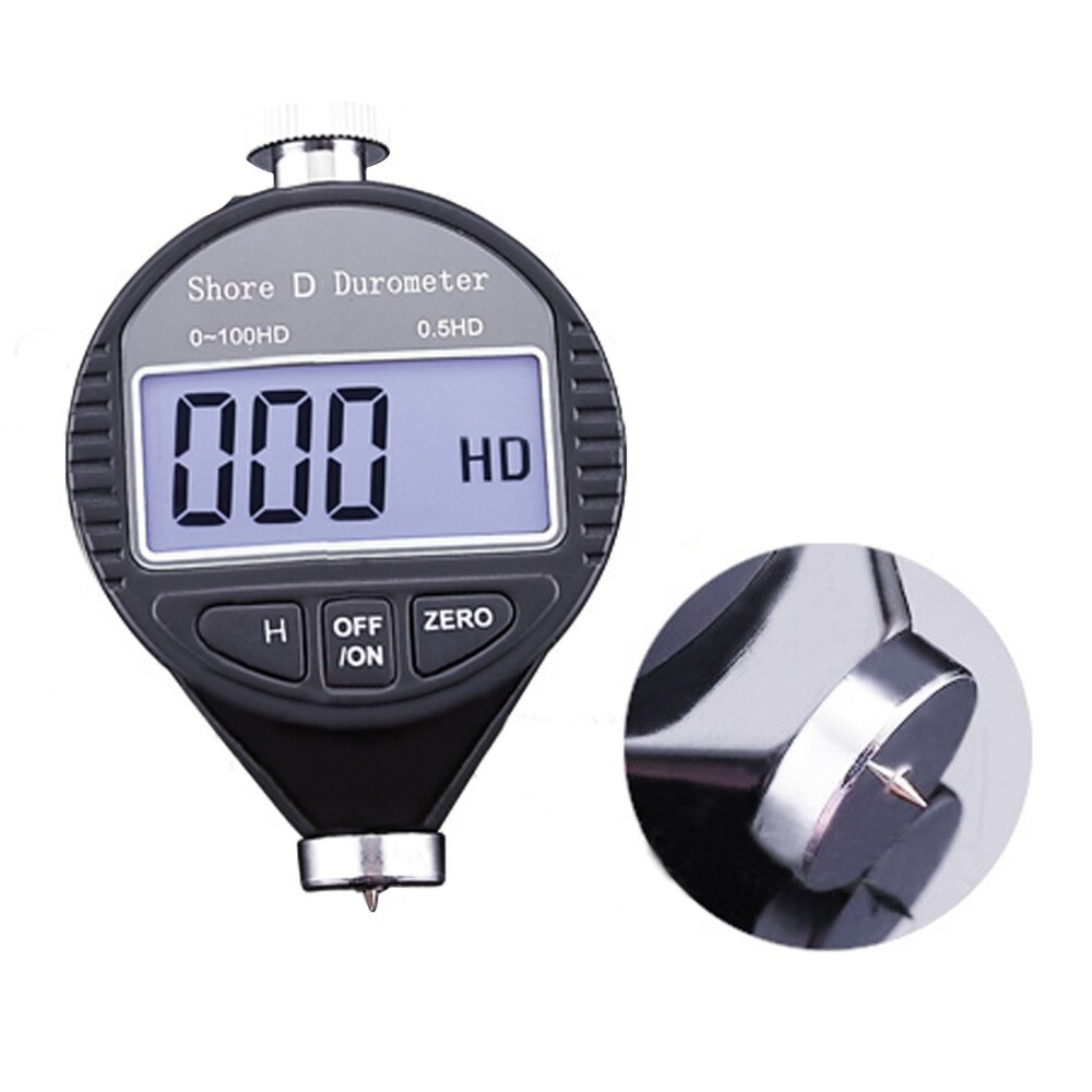 Shore D Digital Durometer Hardness Meter 0~100HD Range Rubber Plastics Thermo Plastic Bowling Balls Hard Tester