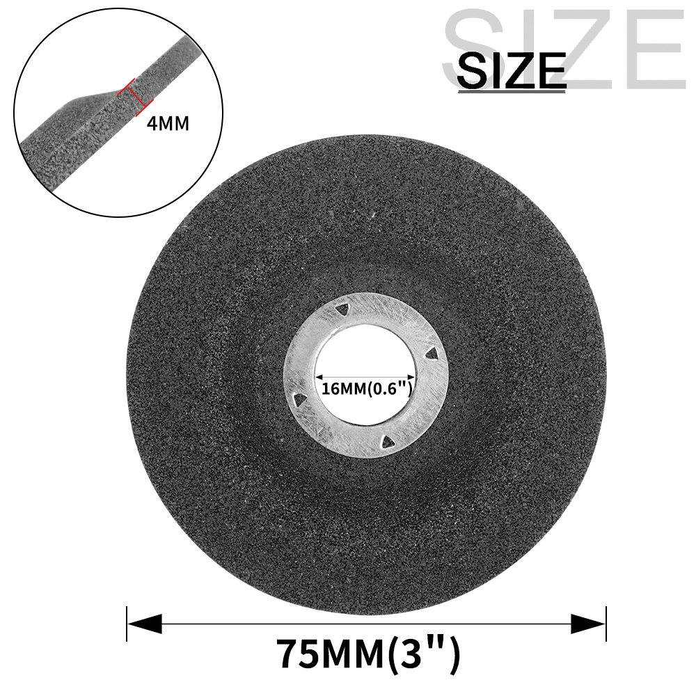 Muela de 50/75mm, disco de corte para amoladora angular de 2 "y 3", rueda de pulido de Metal, accesorios para amoladora angular, apertura abrasiva de 10/16mm