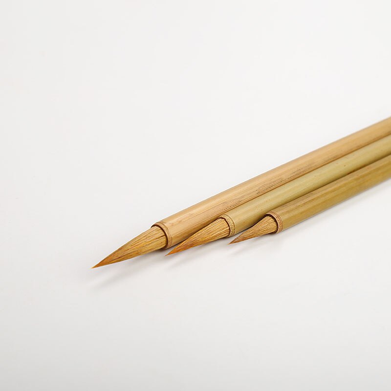 1piece Practice Chinese Calligraphy Writing Brush Pen Xiaokai Chinese Painting Brush Pen Weasel Hair Chinese Study Supplies