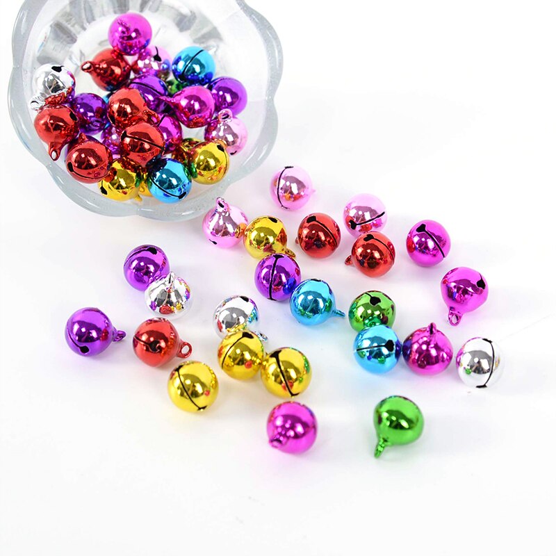 6/8/10/12/14Mm 50 Stuks Jingle Bells Iron Hangers Losse Kralen Voor Festival party Kerstboom Decoratie/Diy Ambachten Accessoires: B01 / 12mm
