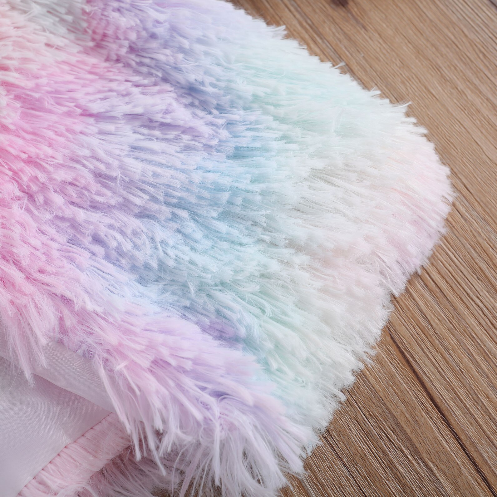 Kids Baby Meisjes Pluche Jas, Decoratieve Dye Gedrukt Ronde Hals Lange Mouwen Casual Warm Winter Jas 2-7Years