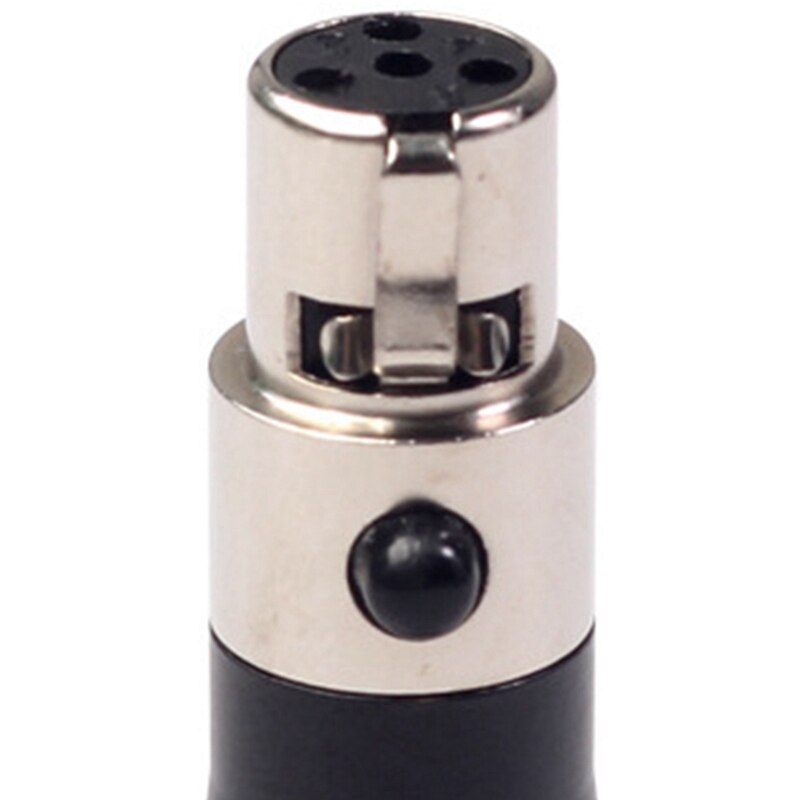 Xlr mini 3 pin hann  til 4 pin kvinnelig o adapter støpsel kontakt hei-fi signal omformer adapter til mikrofon høyttaler