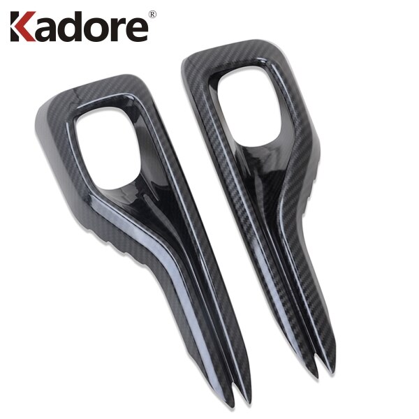 Cubierta de luz antiniebla delantera cromada para Ford Focus st-line , pegatina decorativa para coche, accesorios de protección Exterior con estilo: Carbon Fiber Plastic