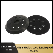 5" 8-Hole Hook and Loop Backing Plate Replacement Sanding Pad for Ridgid R2600 and R2601 Craftsman Milwaukee Random Orbit Sander