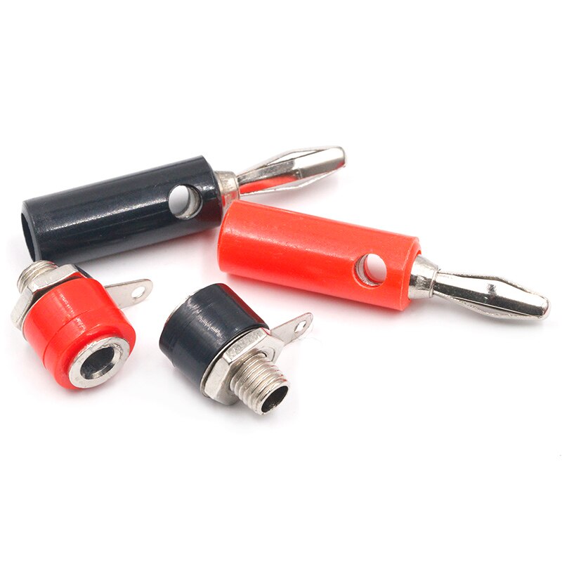 1male and Female 4mm Banana Plug Male and Female to Insert Connector Banana Pin DIY Model Parts Russia