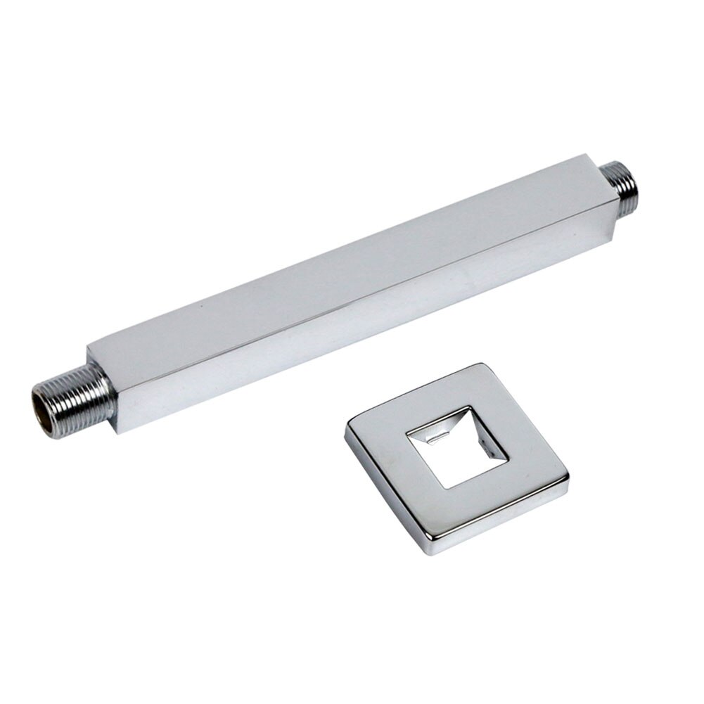 Stainless Steel Lightweight Shower Head Arm Stable Ceiling Mounted Chrome Finish Modern Home Corrosion Resistant Fixed Bathroom