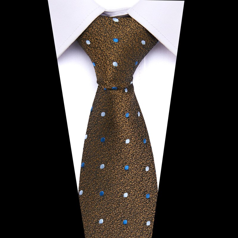 Men's Print Pattern Ties for Men 7.5 cm Neckties Polyester Jacquard Gravatas Wedding Ties Fit Workplace