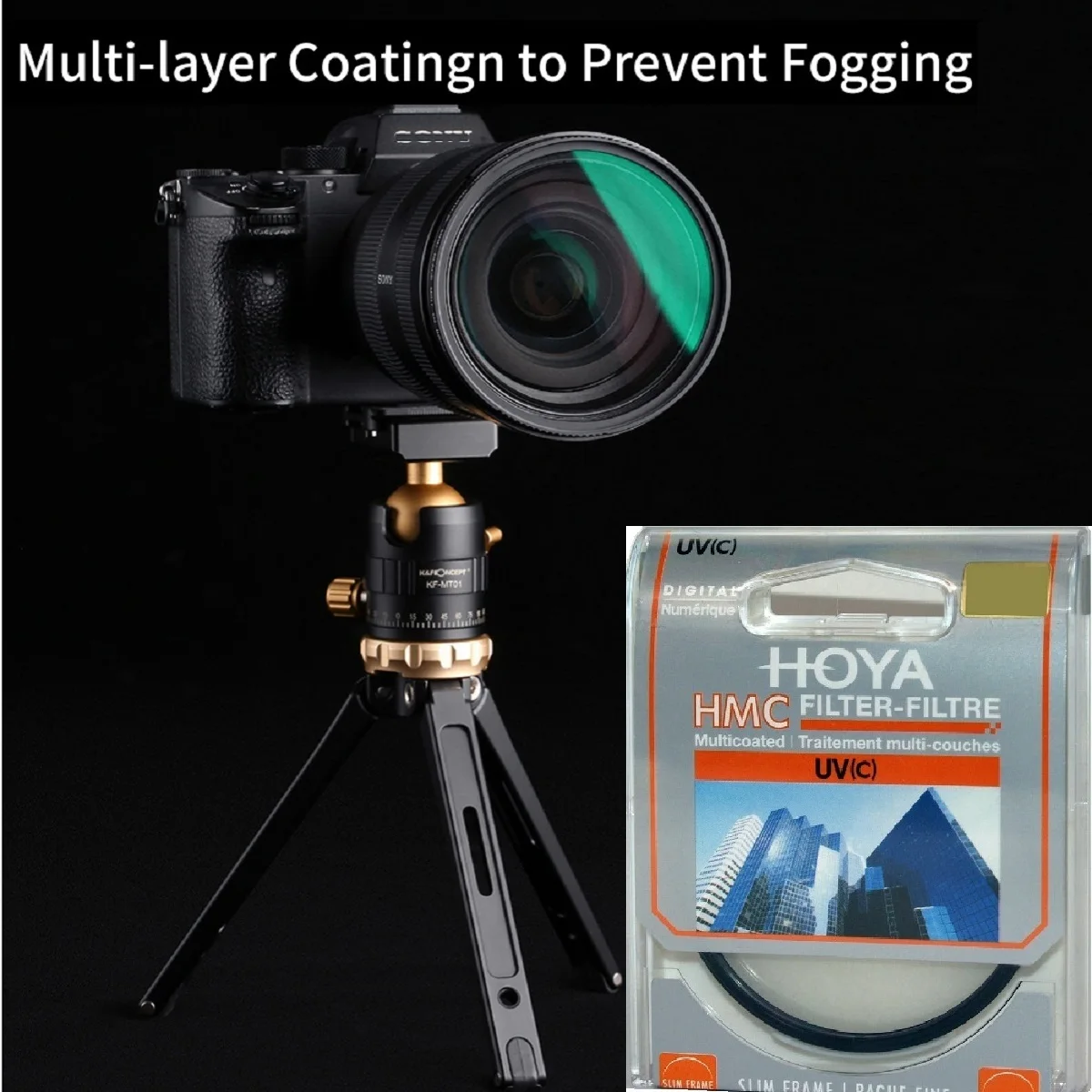 HOYA HMC UV(c) filtre 49mm 52mm 55mm 58mm 62mm 67mm 72mm 77mm 82mm cadre mince numérique multi-enduit Anti-éblouissement filtres de lumière bleue