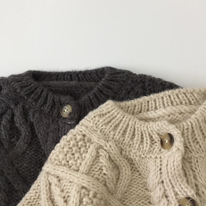 DEEPIN Studio 2022 primavera nuovi vestiti per bambini maglione monopetto in cotone maglione corto Cardigan per ragazze e ragazzi 1-7T
