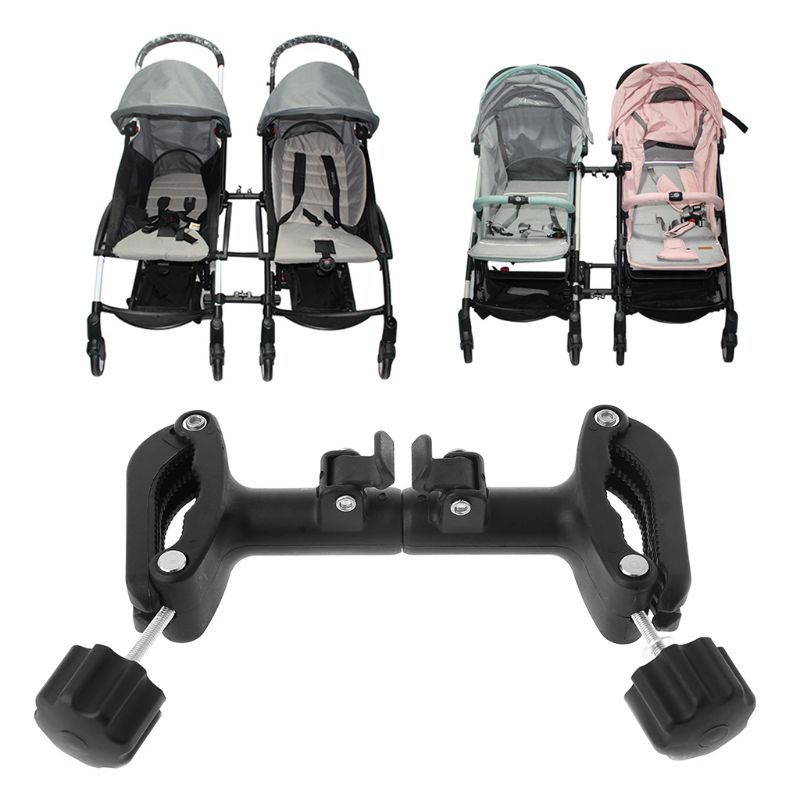 3 Pcs Baby Winkelwagen Monteren Connector Gezamenlijke Linker Verstelbare Lengte Twin Kinderwagen Connect Adapter Outdoor Peuter Accessor