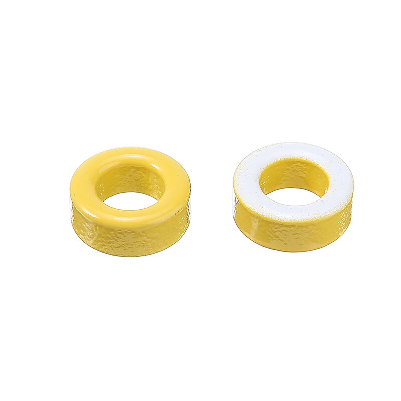50pz T50-26 Giallo Bianco Anello di Ferro Toroide di ferrite nucleo 7.5 millimetri di Diametro Interno per Induttori
