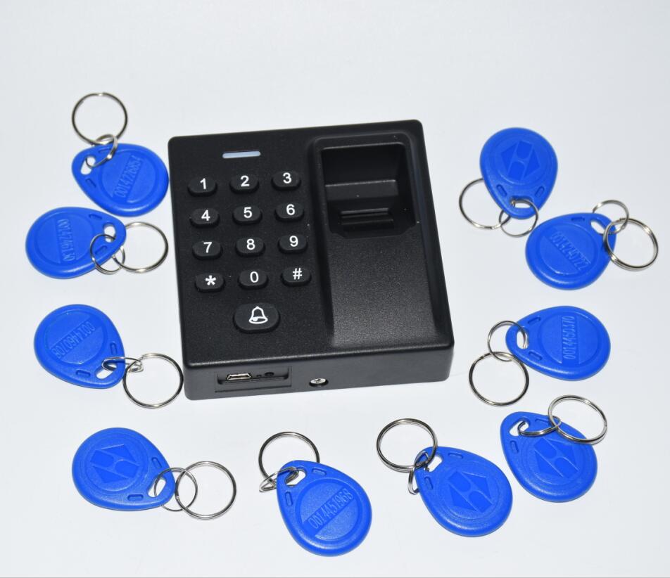 10 tags Vingerafdruk deurslot waterdicht vingerafdruk scanner toegangscontrole toetsenbord reader voor beveiliging deurslot systeem
