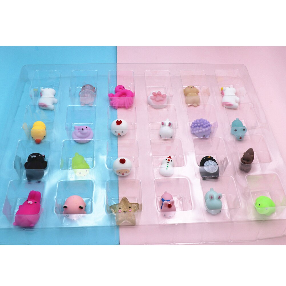 24 pz/lotto simpatico animale decompresso giocattolo Antistress Antistress giocattoli Antistress sollievo dalla pressione morbido telefono cinghie accessori