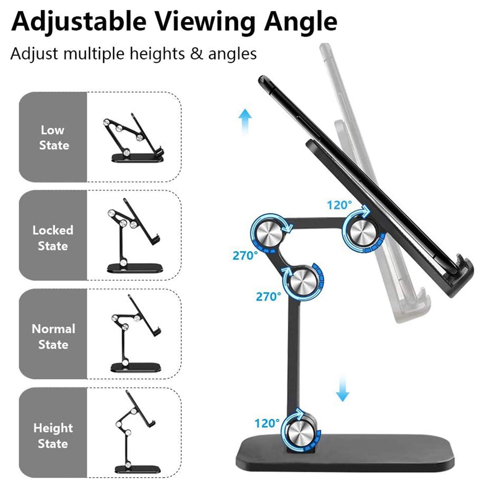 Bureau Telefoon Houder Voor Tablet Smartphone Verstelbare Universele Draagbare Beugel Opvouwbare Mobiele Stand Voor Iphone 12 Pro Max 12Mini