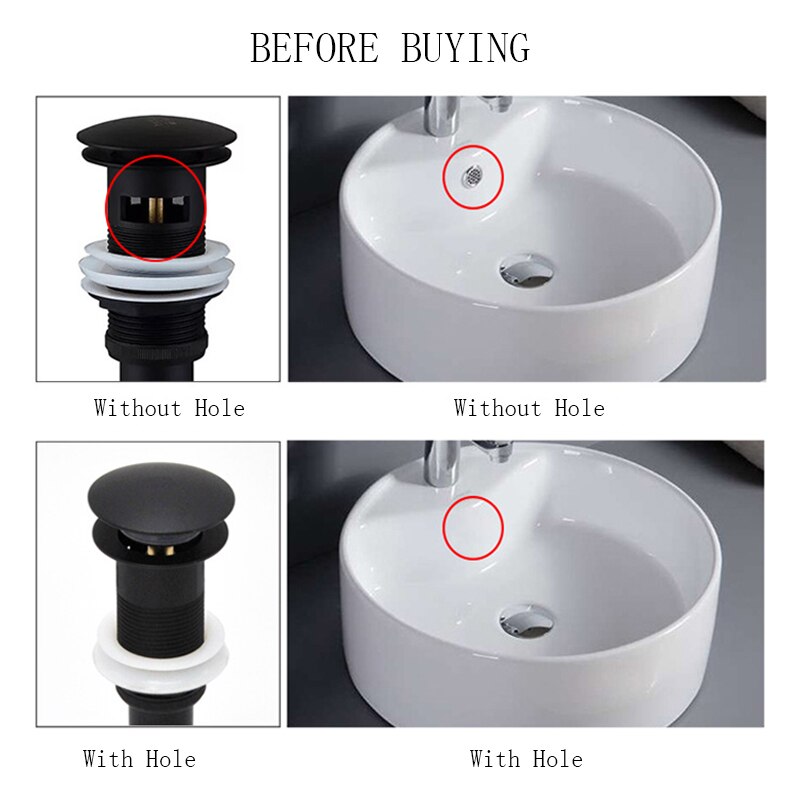 Brushed Gold Brass Pop-Up Basin Waste Drain, Basin Mixer P-Trap Waste Pipe Into The Wall Drainage Brass Vessel Or Ceramic Sink