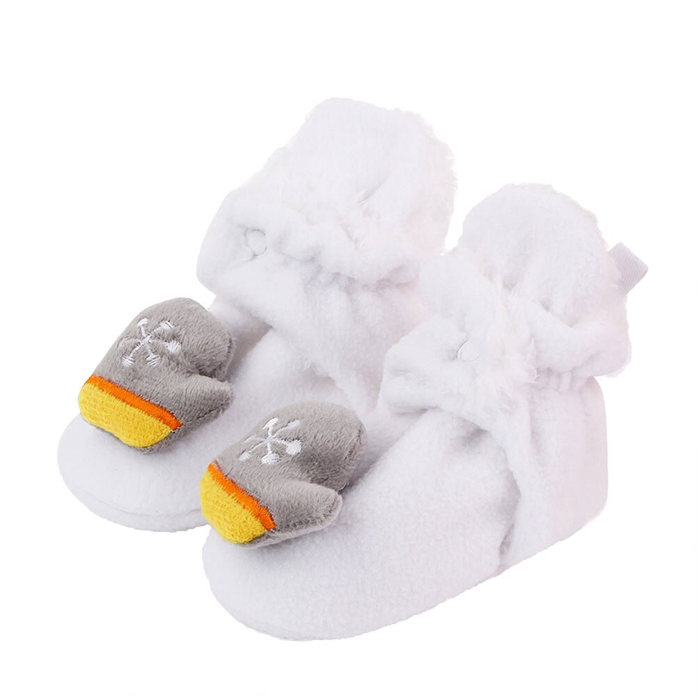 Weihnachten Baby Booties Winter Krippe Schuhe Socken Vlies Warme Kleinkind Schuhe Rutsch Ersten Wanderschuhe Santa Fuß Socken: A / 7-12 Monate