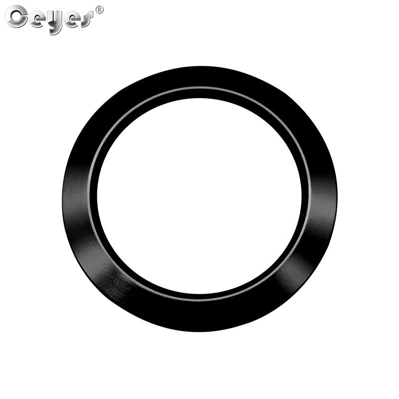 Ceyes Car Engine Start Stop Button Covers For Ford Explorer Focus Mustang Fiesta Ecosport Case Ring Circle Stickers Car Styling: Black for RIng