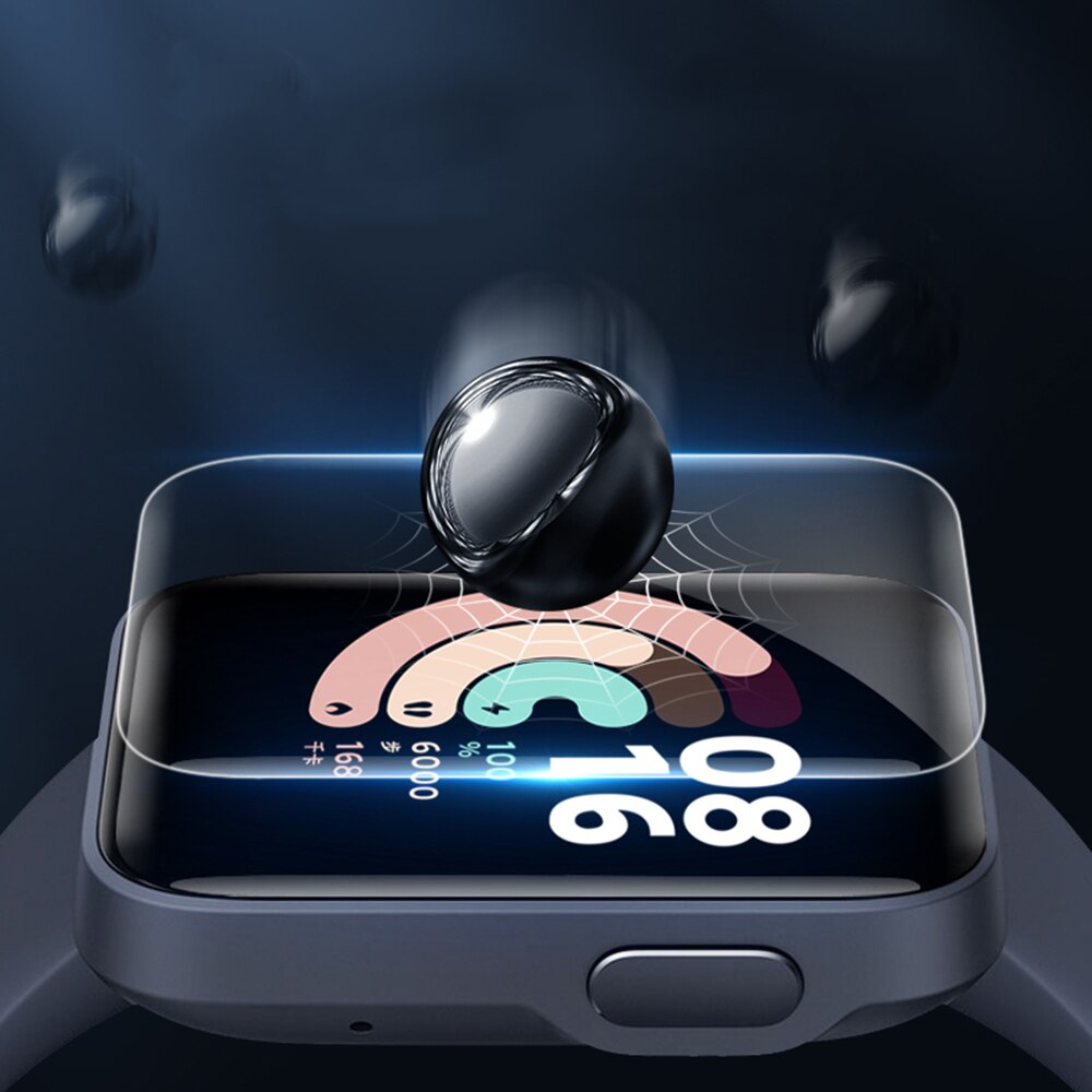 Film de protection Hydrogel souple, 5 pièces, pour Xiaomi Redmi Watch & Mi Smart Watch Lite, couverture complète de l'écran, accessoires