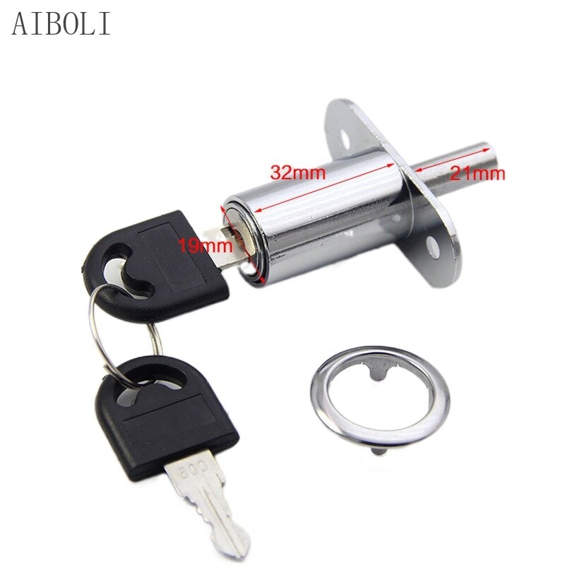 Nuttig Cam Cilinder Sloten 23/32Mm Tong Deur Bolt Klink Houten Kast Kledingkast Schuifdeur Met Key Lichtmetalen meubels Hardware