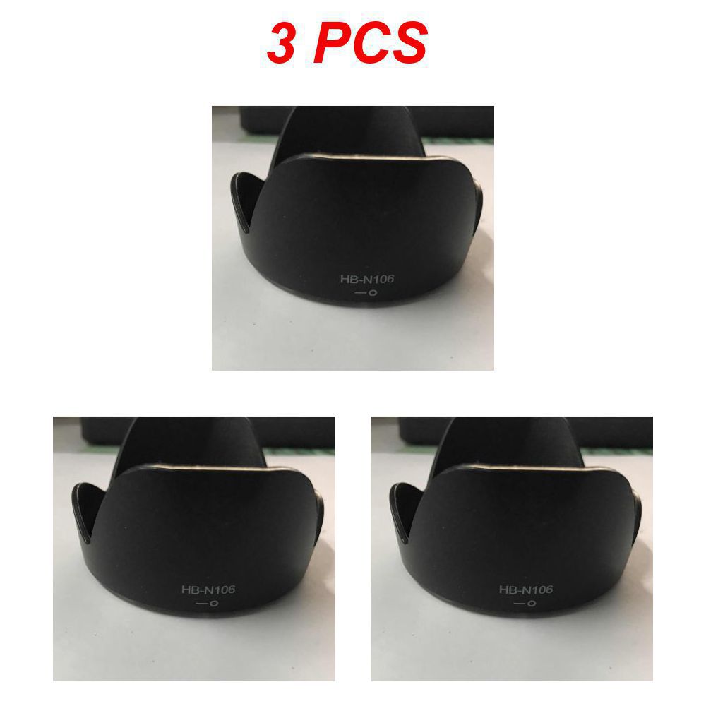 Kamera Gegenlichtblende HB-N106 Bajonetthalterung für Nikon D3500 D5600 mit AF-P DX Nikkor 18–55 mm f/3,5–5,6 G VR 55 mm Filterobjektiv: Schwarz
