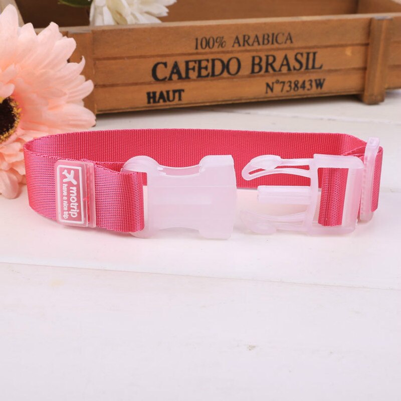 Correas ajustables con hebilla para equipaje, 5 uds., bolsa de equipaje, cinturón de amarre, accesorios de viaje: 5pcs rose red