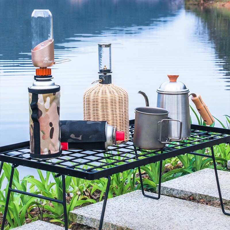 Nieuwe gas autobus Della Copertura Della Protezione Brandstof autobus Opbergtas Campeggio Wandelen gas Cilinder Serbatoio Accessori all'aperto Gereedschappen >1L