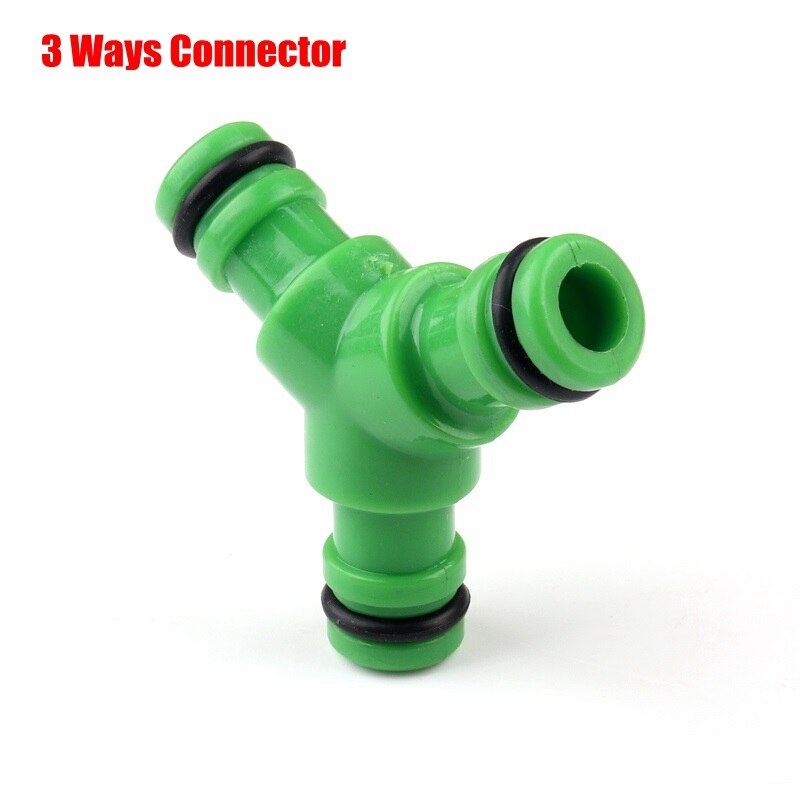 Conectores rápidos de manguera de jardín, 4/7mm, 8/12mm, microsistema de riego de jardinería, conector rápido, válvula de tubo suave, divisores de agua, 2 uds.: 3 Way Connector