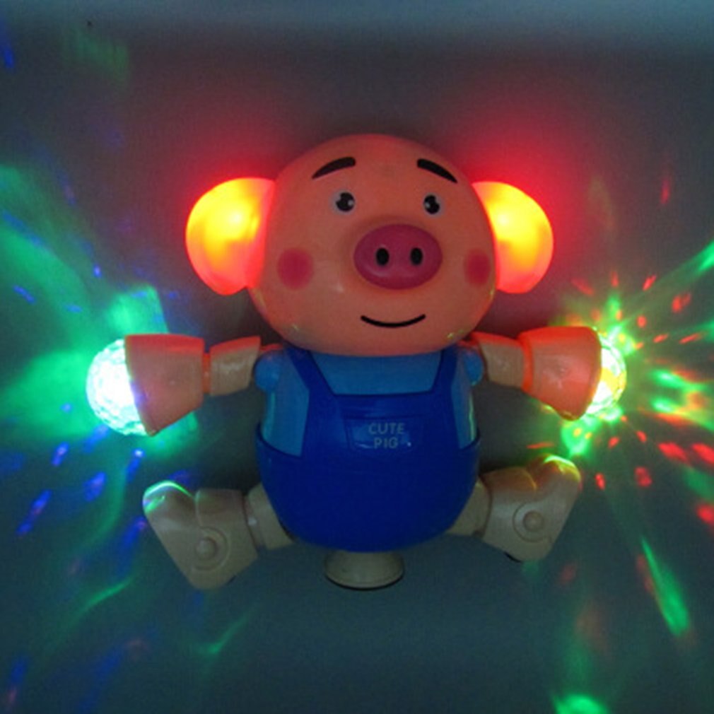lindo algas baile cerdo cantando caminando con luz niños electrónicos Vocal juguetes para los niños de las niñas interactivo juguete