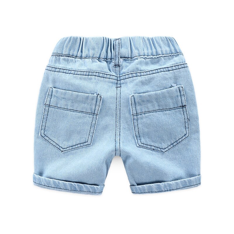 Baby Jungen Baggy Jeans - Elastische Denim Hose In Hellblau Für Kleinkinder