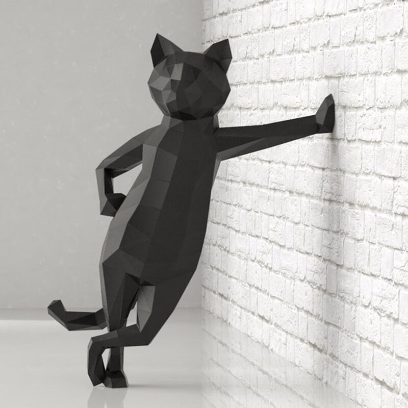Papercraf 3d paperieläinmallit dobermanni pinseri kissa paperityö lelu kodinsisustus seinäkoriste palapelit koulutusopetus diy