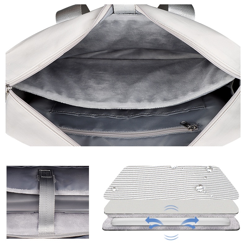 Wodoodporna torba na laptopa 13.3 14 15.6 cala torba na notebooka dla Macbook Air Pro 13 15 komputerowa torba na ramię torebka na aktówkę