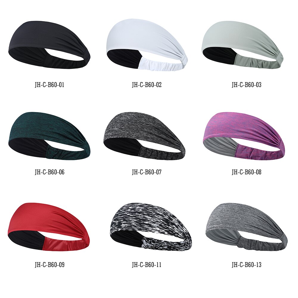 Cool Sweat Sweatband Breathable Elastic Hair Band Ice Silk Soft Stretch Wide Headband Bandana Moisture Wicking Hair Accessories