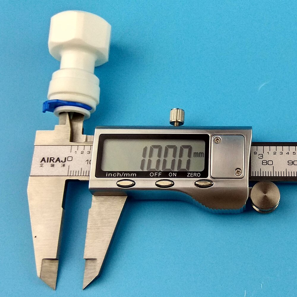 10PCS 1/2" Internal thread to 3/8" Straight connector RO Water Fitting Tune Quick Connect Reverse Osmosis White fast connecter