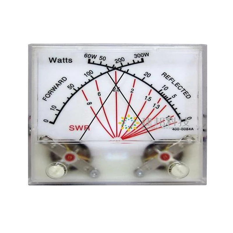 Trasmettitore del misuratore di potenza della stazione radio con testa del misuratore di onde stazionarie MFJ con retroilluminazione SWR Watt Meter