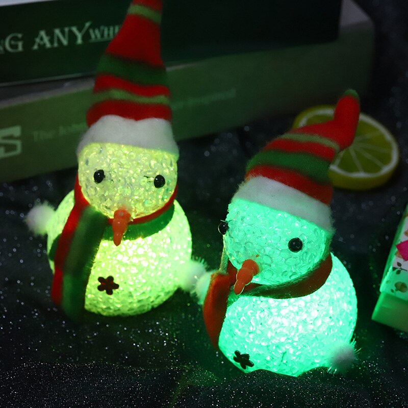 Incandescente Pupazzo di Neve Giocattoli per Bambini Decorazioni Di Natale Luce di Notte Luci portato Giocattoli Luminosi Lampada Decorativa Regalo Di Natale