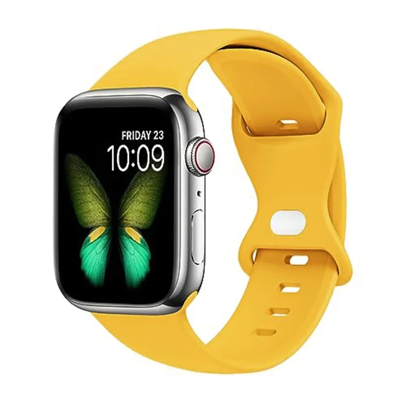 Sportarmband för apple watch-band 44mm 45mm 41mm ultra 2 49mm 40 38/42mm 46mm silikonarmband iwatch-serien 10 7 9 8 6 5 4 3 se: Himmelsk kricka / 14mm