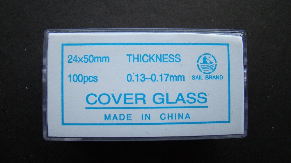 100PCS 24X50mm Microscope Glass Slide Cover Slips Blank Slides Microscope Accessory 0.13-0.17mm for Students to Learn Science