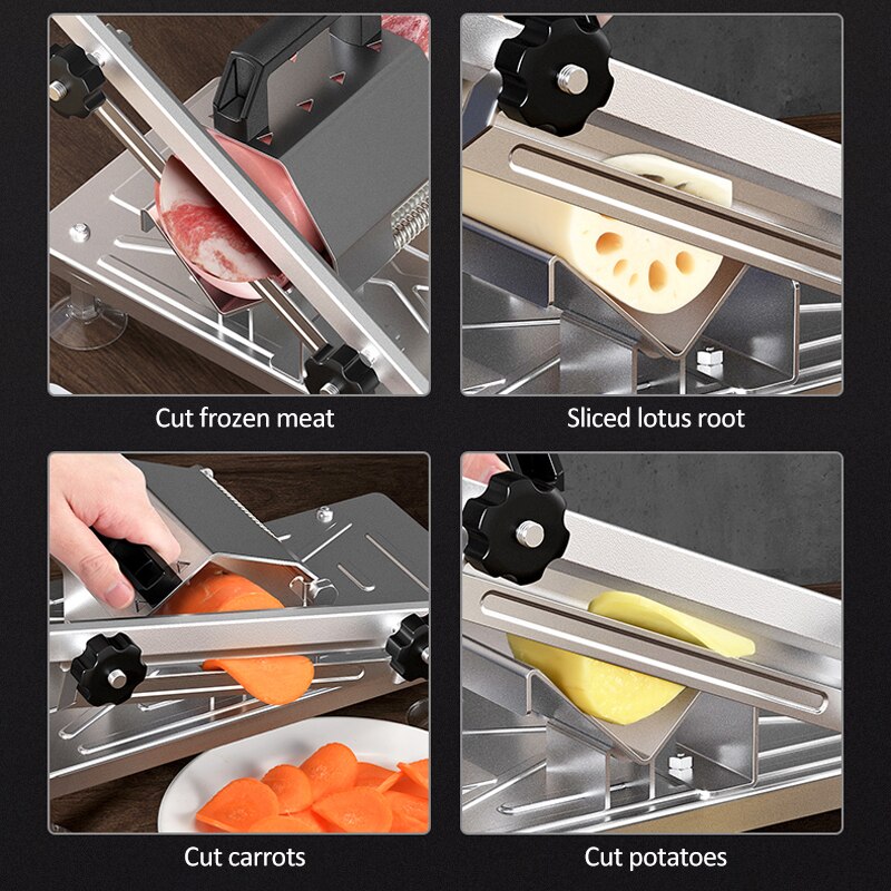 Manual Cold Meat Vegetable Slicer For Kitchen Accessories Stainless Steel Food Cutter Slicing Machine cocina овощерезка терка