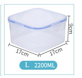 Kitchen Bento Box Meal Storage Food Prep Lunch Box Refrigerator Crisper For Kids School Dinnerware Set Outdoor Picnic: 2200ml
