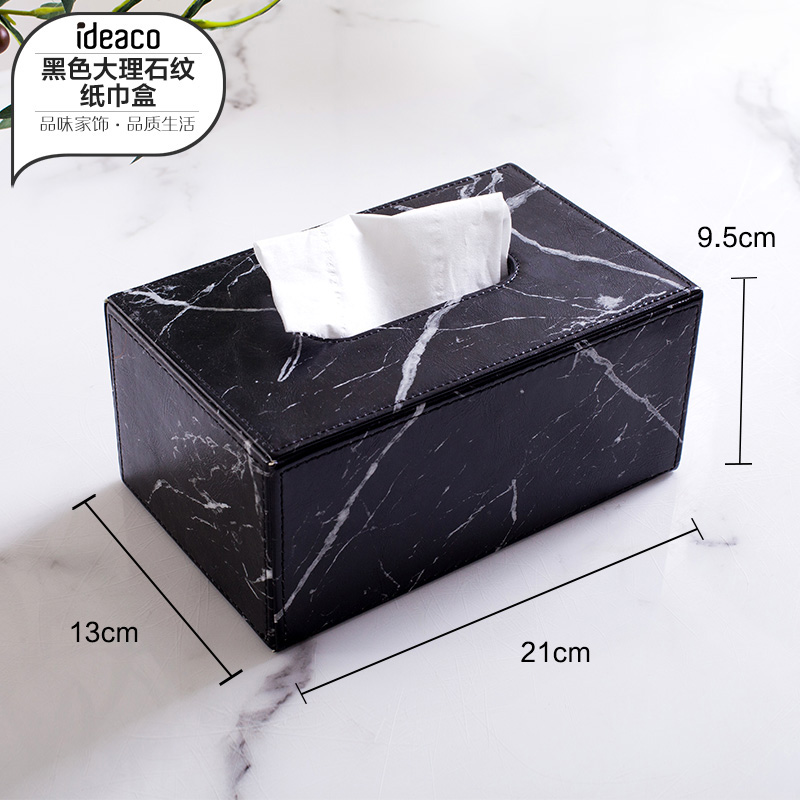 Nordic Marmer Tissue Doos Keuken Tissue Houder Papieren Handdoek Dispenser Vierkante Box Cover Servet Houder Weefsels Doekjes Case FH024: Style 4