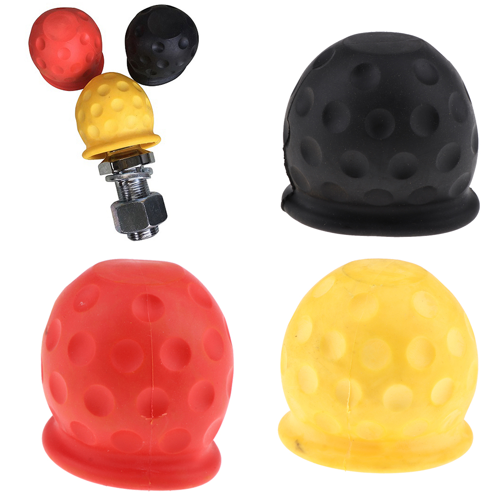 3pcs Tow Ball Cover Cap Tow Hitch Caravan Trailer Towball Protecter