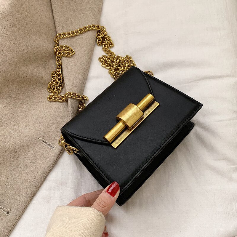 Ivog Aankomst Dagelijks Dames Kleine Crossbody Schouder Handtas Zwart Gg Wit Chain Hand Tassen Voor Vrouwen